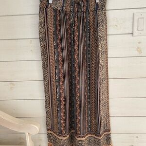 Angie women’s medium Paperbag pants boho  wide leg stretch waist pull on pants